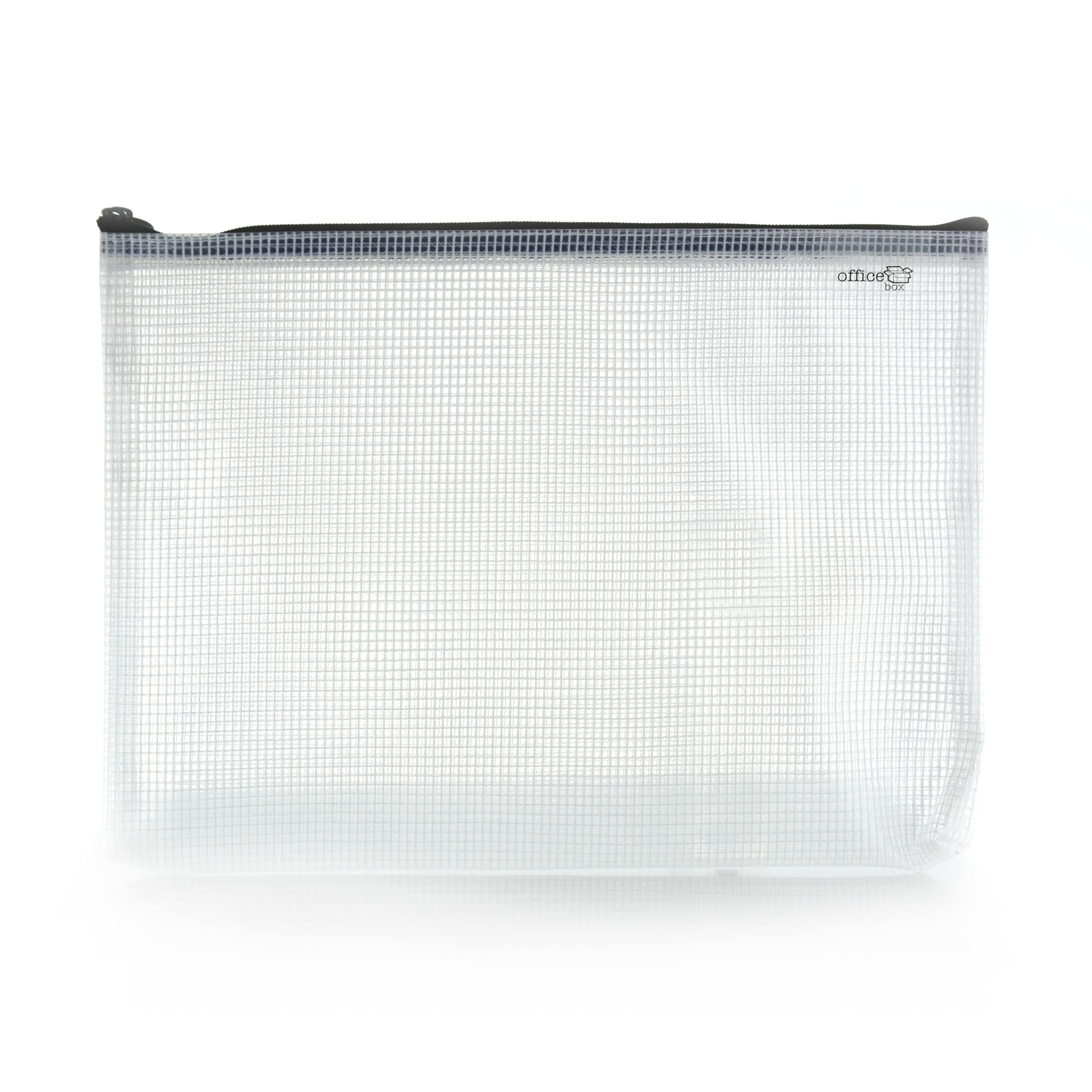 Office Box Mehrzwecktasche Transparent & Wasserdicht | Größe 9x20 Cm ('Stift') | Mit Nylonverstärkung & Reißverschluss