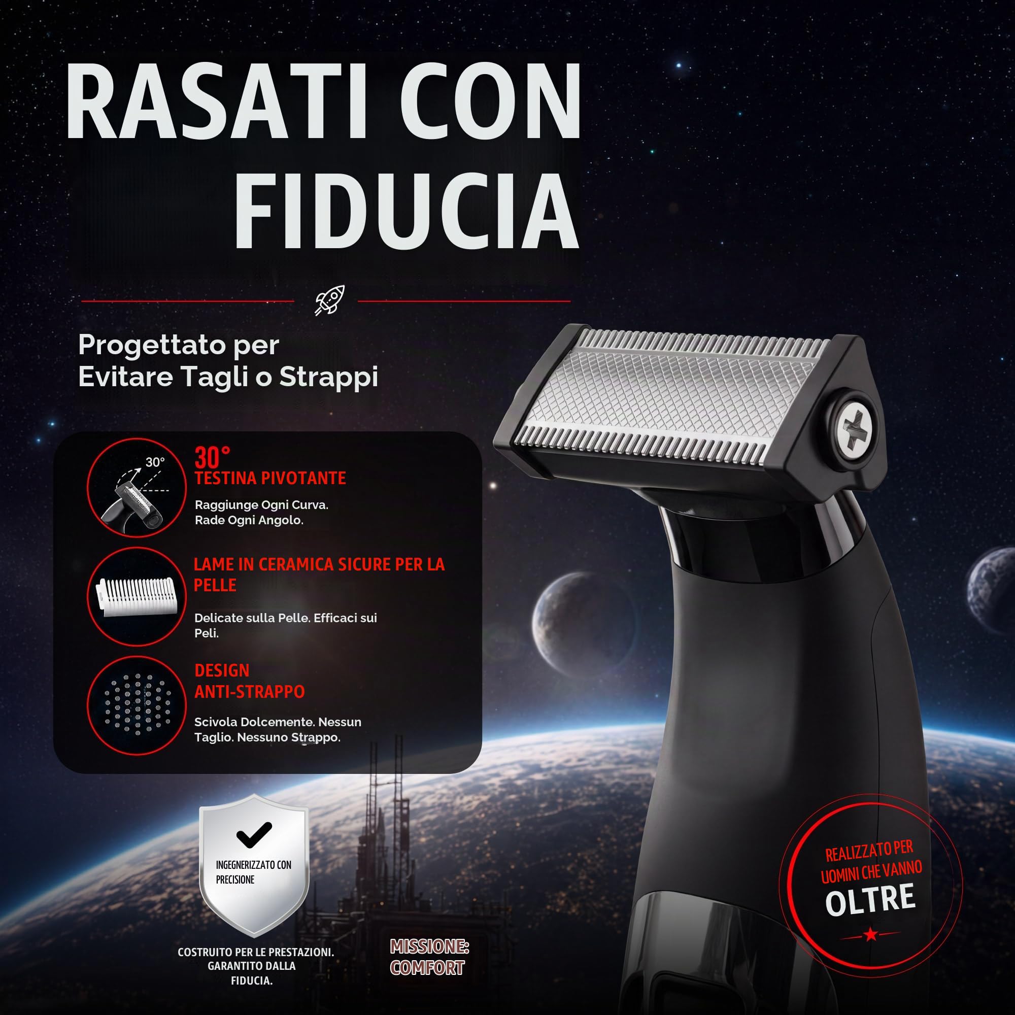 HAPPY NUTS The Ballber™ - Rasoio a sfera ricaricabile impermeabile per uomo (The Ballber)