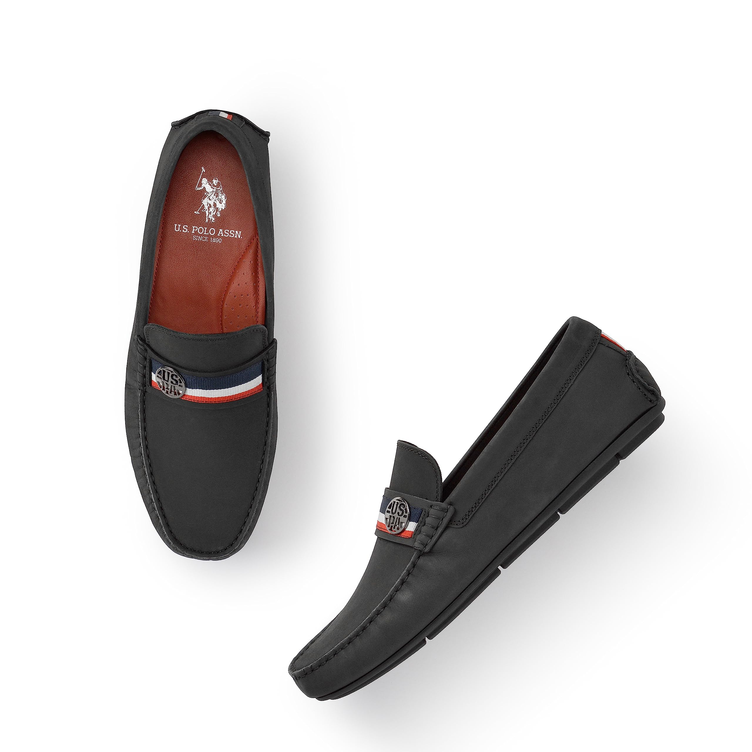 U.S. Polo Assn. Dirk Mens Black Driving Shoes-(UK/7)(2FD23021Z01) (B0C4VDBHPX) Amazon Price History, Amazon Price Tracker
