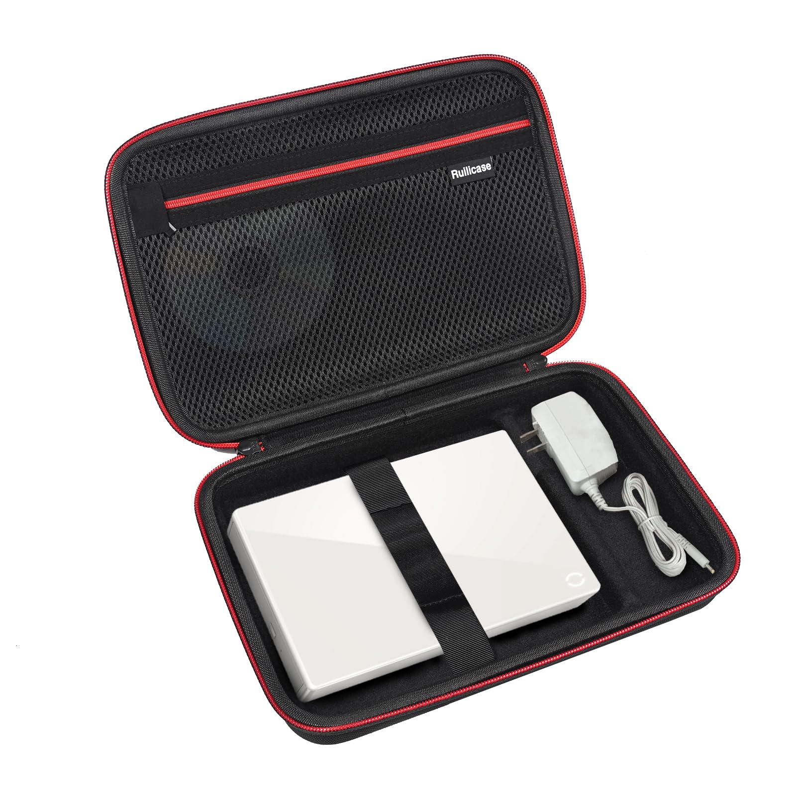 Ruilicase 収納ケース 互換品 バッファロー ラクレコ＋ iPhone スマホ CD 取り込み CDレコーダー対応 収納ケース バッファローRR-C1-BK、RR-C1-WH、RR-PW2/N、RR-W2-BK/N、RR-W1-WH/N 、W1/N等対応(ケースのみ)