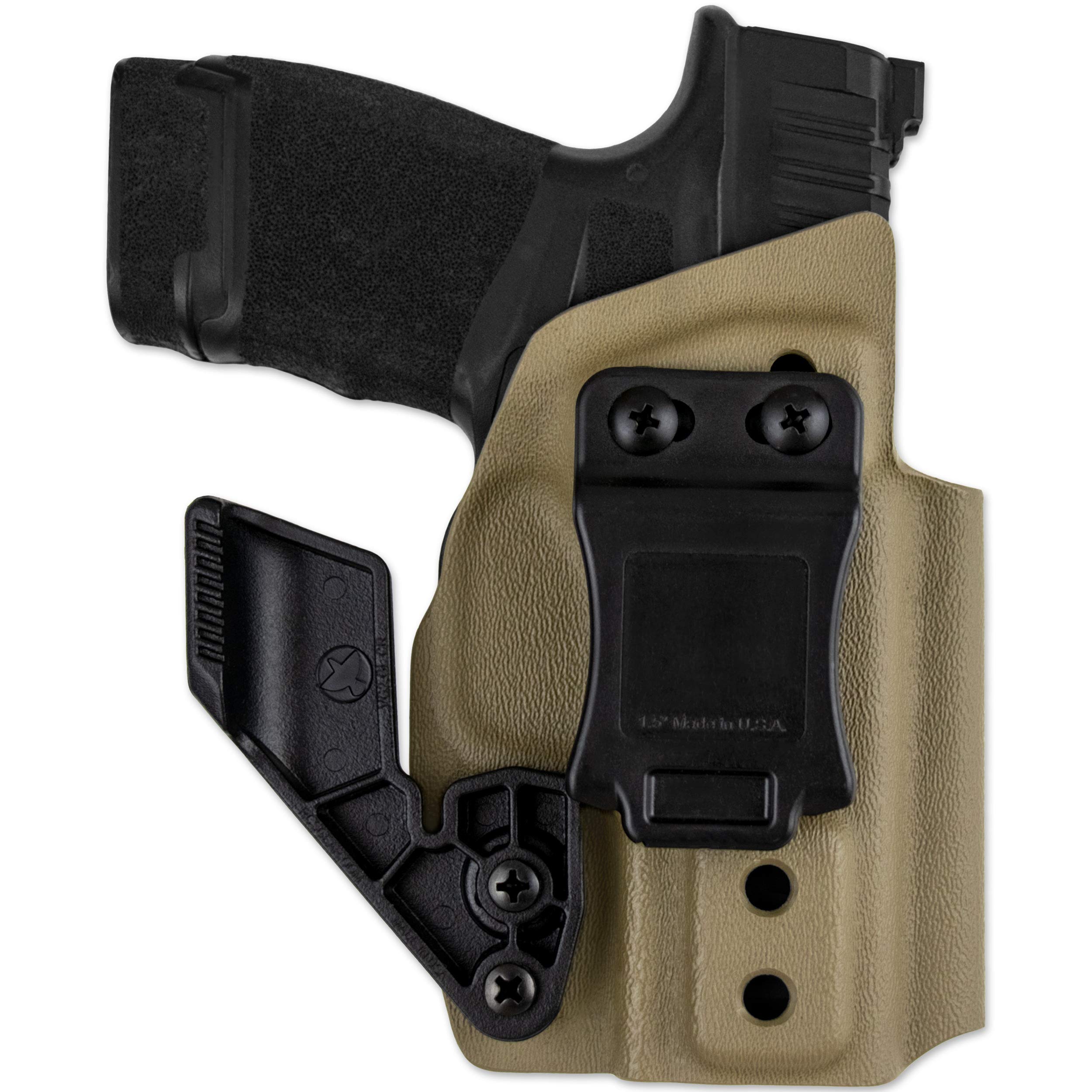Jedburgh Kydex Appendix IWB Holster fits HellCat Pistol by Springfield - Right Hand | Inside Waistband for Concealed Carry | Adjustable Cant and Retention