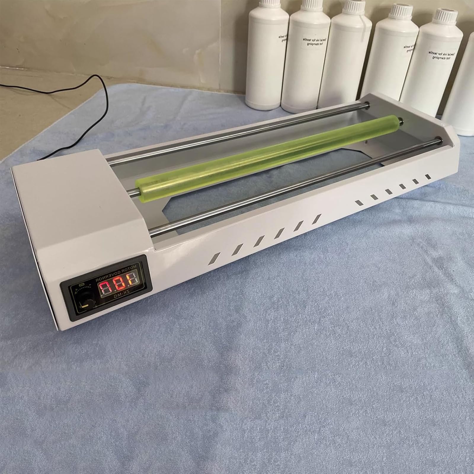 Máquina mezcladora de pintura eléctrica, agitador de tinta de 6 botellas con velocidad ajustable, evita precipitaciones para tinta blanca DTF, ideal para manualidades y acuarela