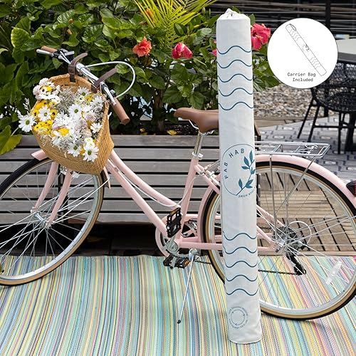 Miniatura 6 de Alfombra reversible Fab Habitat, para uso en interior y exterior, resistente a las manchas, fácil de limpiar, resistente a la intemperie, alfombra