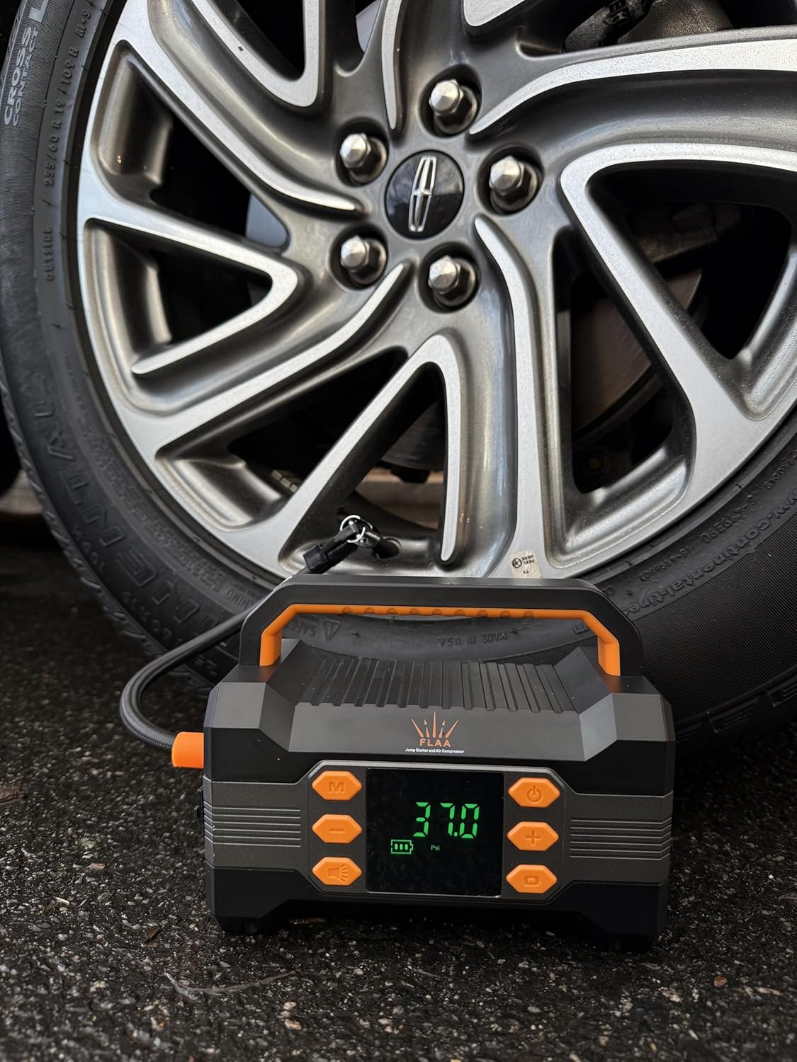 FLAA Jump Starter with Air Compressor 6000A, Portable Car Battery Booster, Jumper, 150PSI Tire Inflator, Power Pack, USB-C Quick Charge, for 12V Cars, Trucks, SUVs, 8.5L Gas/6.5L Diesel - Image 4