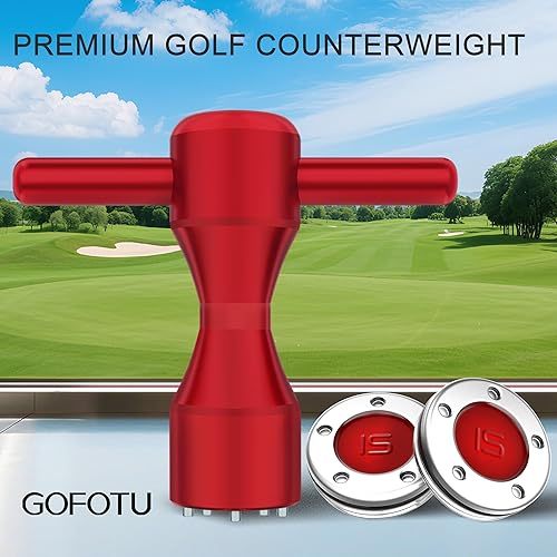 Miniatura 2 de Peso de cabeza de golf, 2 unidades. Pesos personalizados de golf de 0.53 oz+llave roja compatible con Titleist Scotty Cameron Putters Newport (0.53