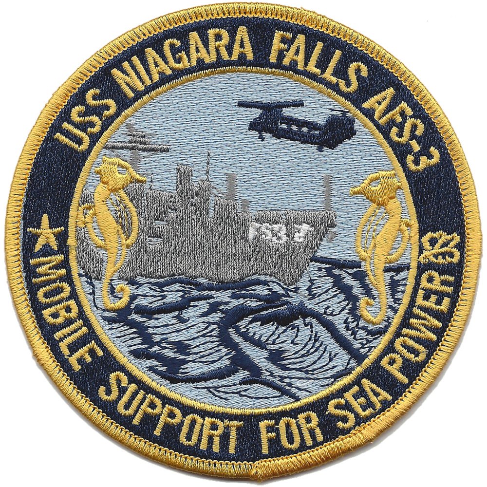 USS Niagara Falls AFS-3 Combat Stores Ship Patch