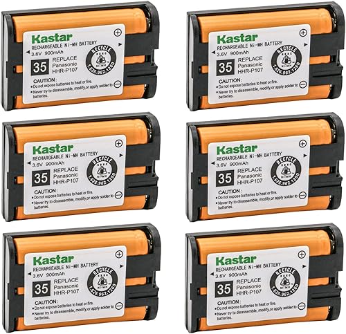 Miniatura 5 de Kastar Paquete de 1 batería de repuesto HHR-P107A para Panasonic KX-TGA600 KXTGA600 KX-TGA600B KXTGA600B KX-TGA600M KXTGA600M KX-TGA600S KX-TGA600S
