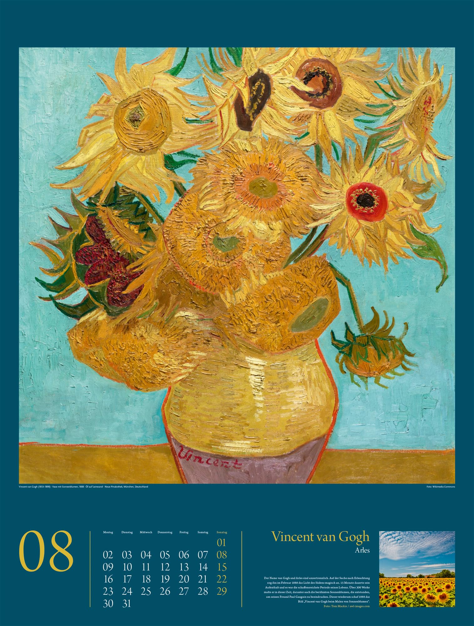 KunstGeschichten Kalender 2027 | Meisterwerke und die Orte ihrer Inspiration: Informativer Kunstkalender im großen Hochformat (50x66 cm) | Mit Texten