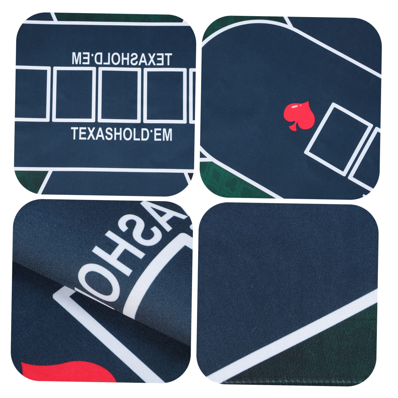 TOPBATHY Tappetino per Poker Resistente Antiscivolo Copertura per Tavolo da Gioco Materiale in Gomma