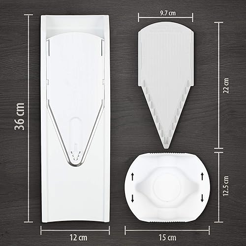 Miniatura 3 de Mandolina Swissmar Borner Mandolina corte V Plus Juego de 7 piezas Blanco