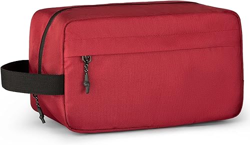 Vorspack - Bolsa colgante de lona para productos de aseo personal para hombre, bolsa de viaje ideal para artículos de afeitar, resistente al agua