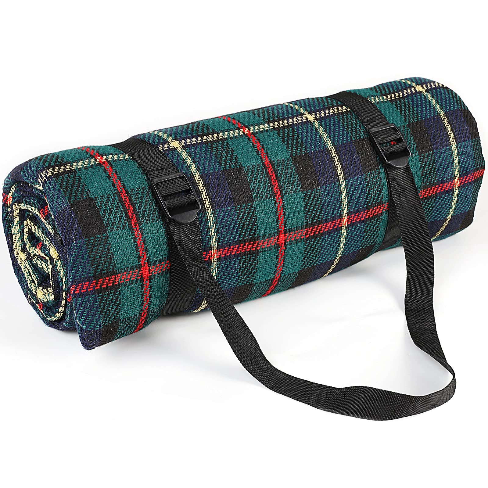 Ben & Bel - Coperta impermeabile e antisabbia, per picnic in famiglia, pieghevole e portatile, con cinghia per il trasporto, per viaggi all'aperto, campeggio, escursionismo, 150 x 200 cm, XL (verde)