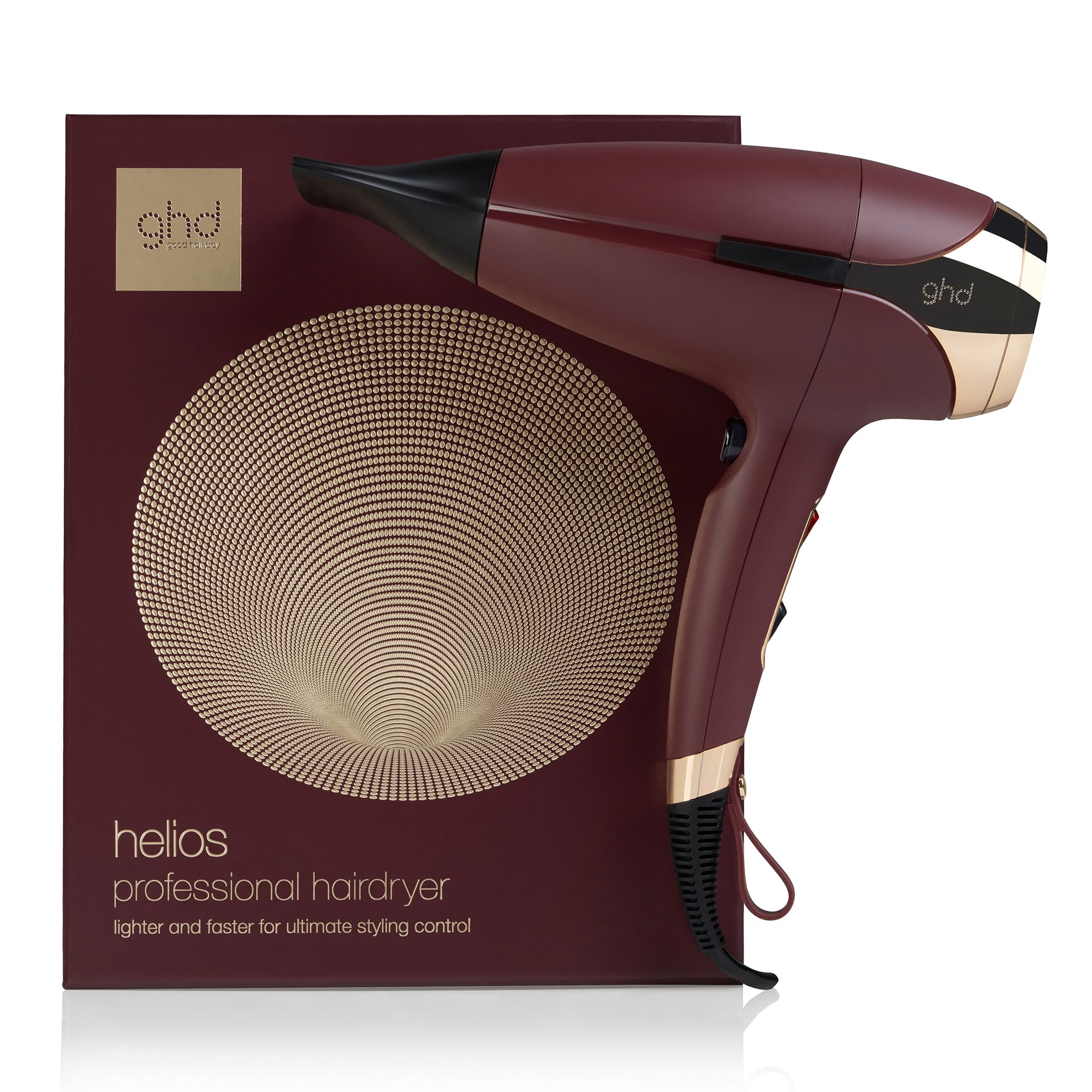 Helios Professional Hair Dryer - Lightweight, Fast Styling, Ultimate Styling Control - for All Hair Types (UK Plug)
