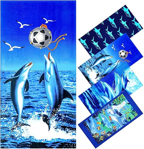 Toalla de playa de rizo de gran tamaño de 36 x 72 pulgadas, toallas de natación suaves y extra grandes para piscina para adultos, XL, espacio para