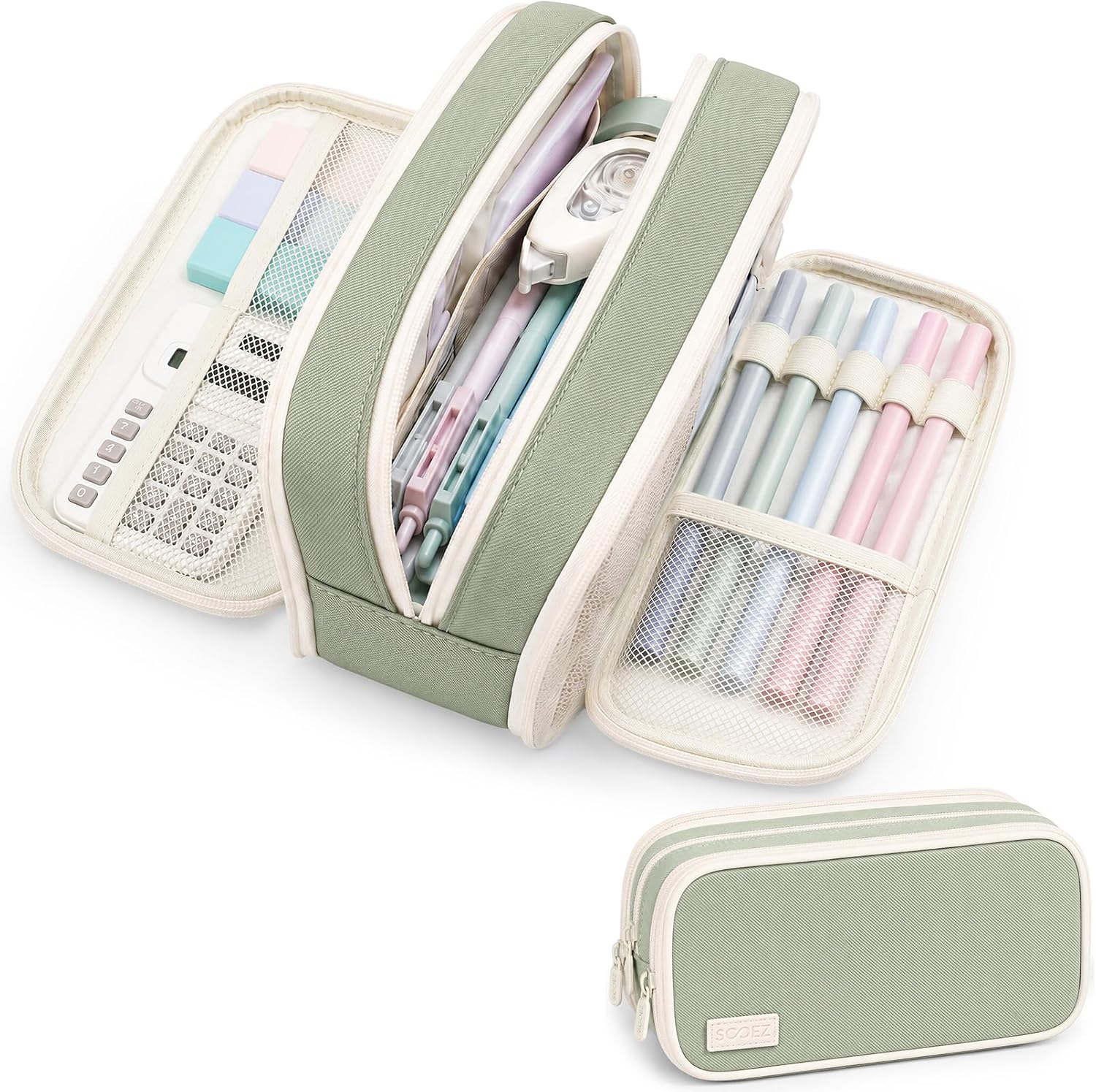 Sooez Large Capacity Pencil Case Pouch, Cute Pencil Pouch Pencil Bag