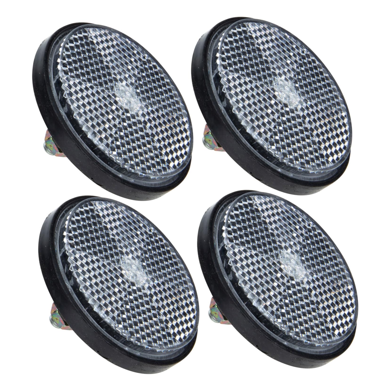 OSOLADY 4Pcs Reflectors High Visibility Plastic Warning Reflectors for Bikes and Motorcycles Reflective Safety Accessories for Enhanced Cycling Safety