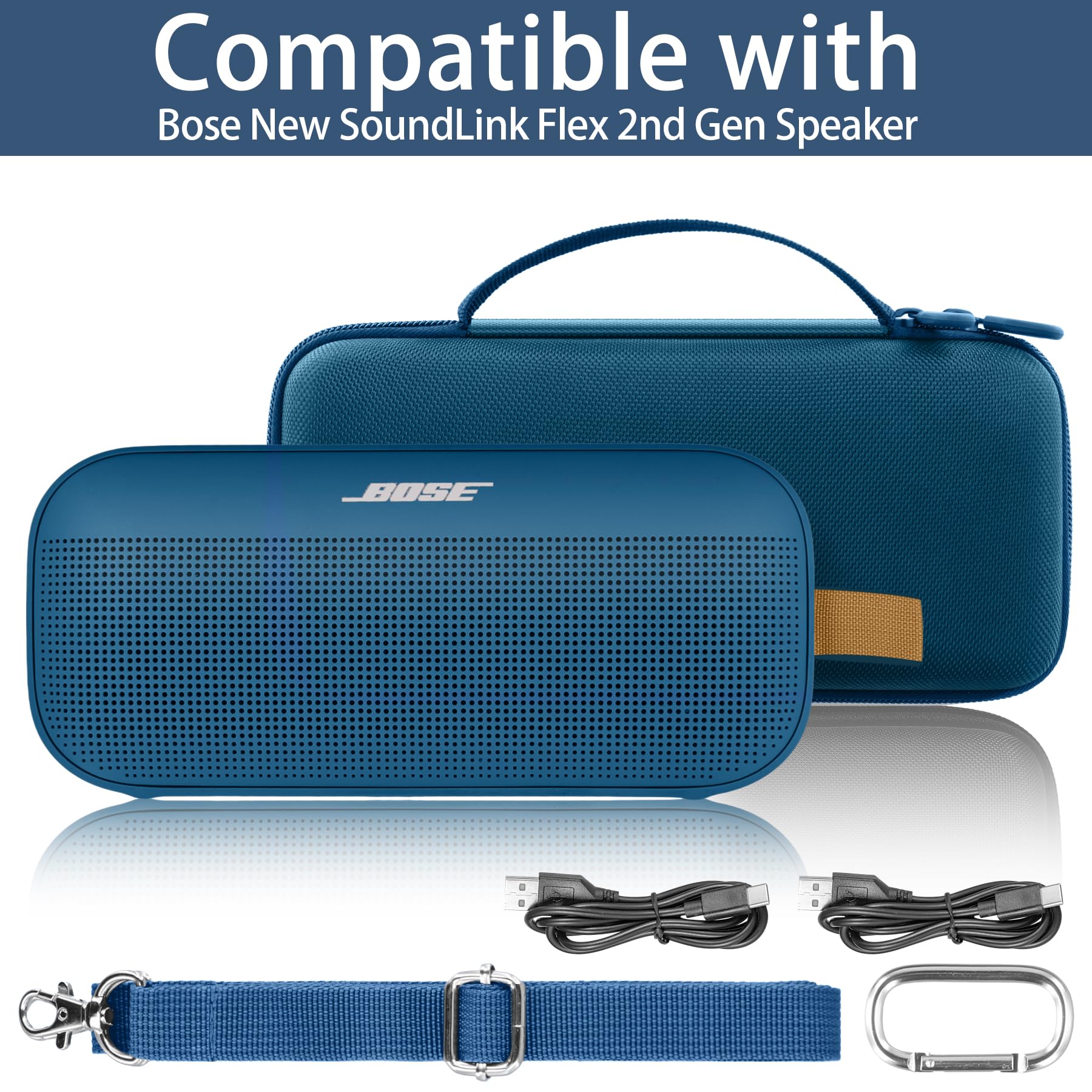 co2CREA Duro Custodia Viaggio Caso Copertina per Bose SoundLink Flex (2nd Gen) /Flex Bluetooth Diffusore（solo scatola,Case Only）