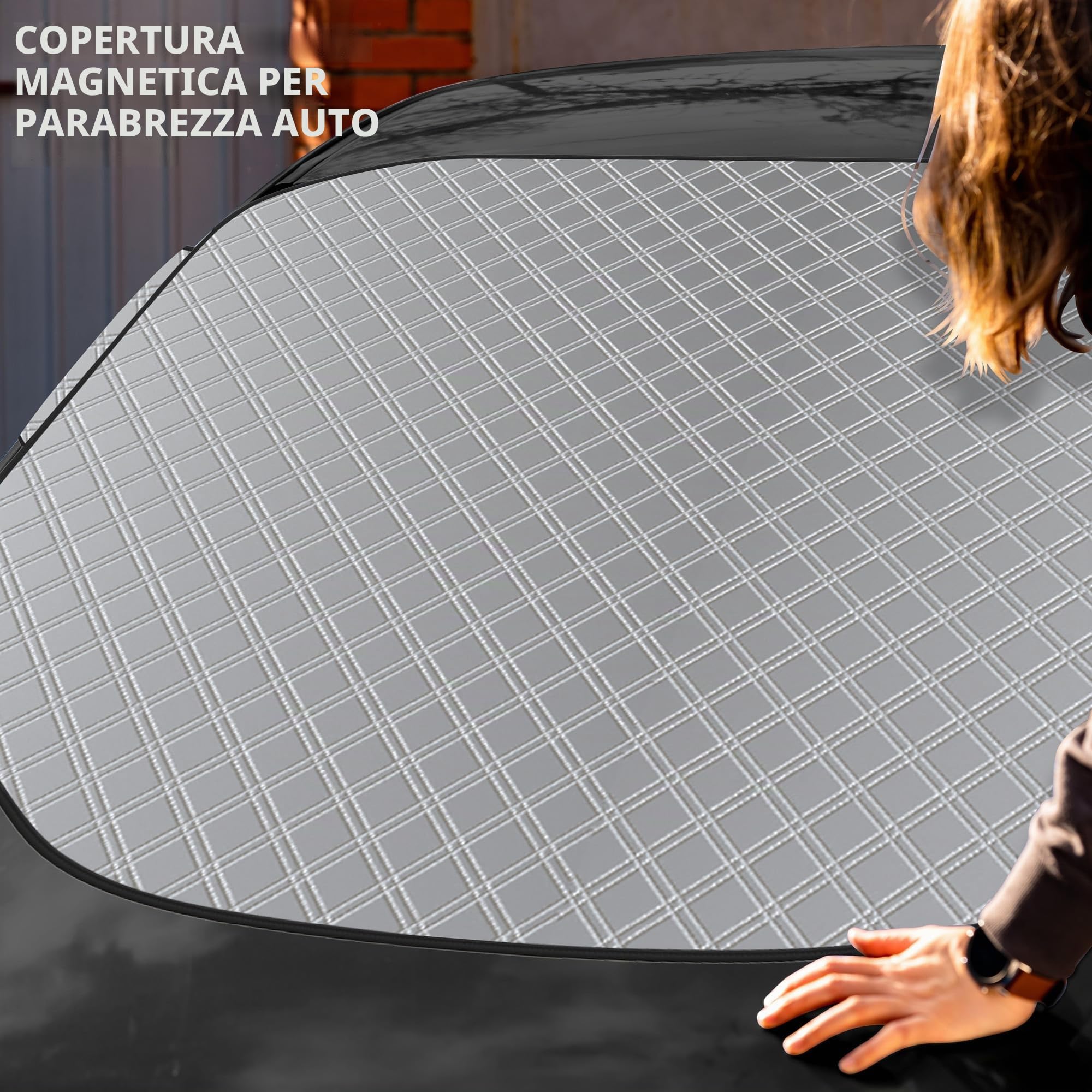 GADLANE Copertura magnetica per parabrezza auto inverno extra spessa protezione gelo ghiaccio neve sole