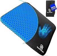 SelectSoma Double-Thick Gel Seat Cushion - Sciatica, Tailbone, Back Pain Relief for Office Chair, Car, Wheelchair - Cooling Egg Pad