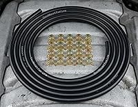 Vista 8 de Línea de combustible elástica de 9.85 ft (3. m) de longitud, 1/4 de pulgada (6.35 mm) de diámetro interno, y 20 piezas de abrazaderas de manguera