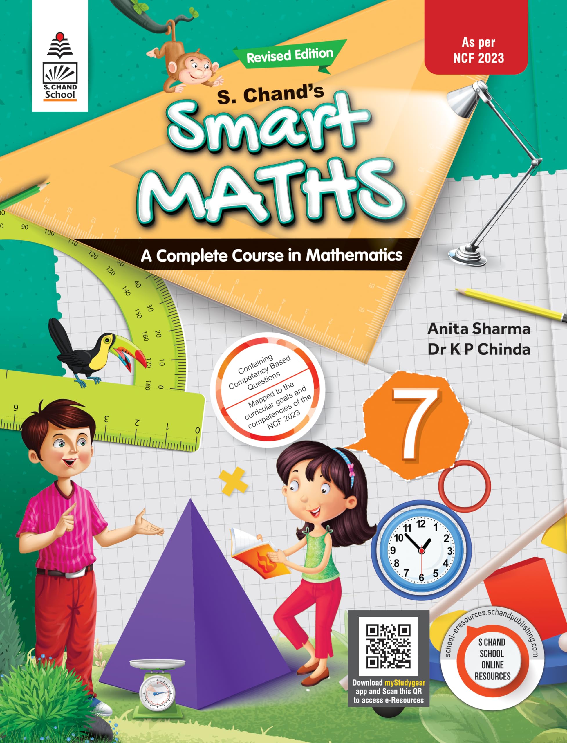 S. Chand's Smart Maths Class 7 - by Anita Sharma, Dr. K P Chinda (2025-26 Examination) Paperback – 1 March 2025