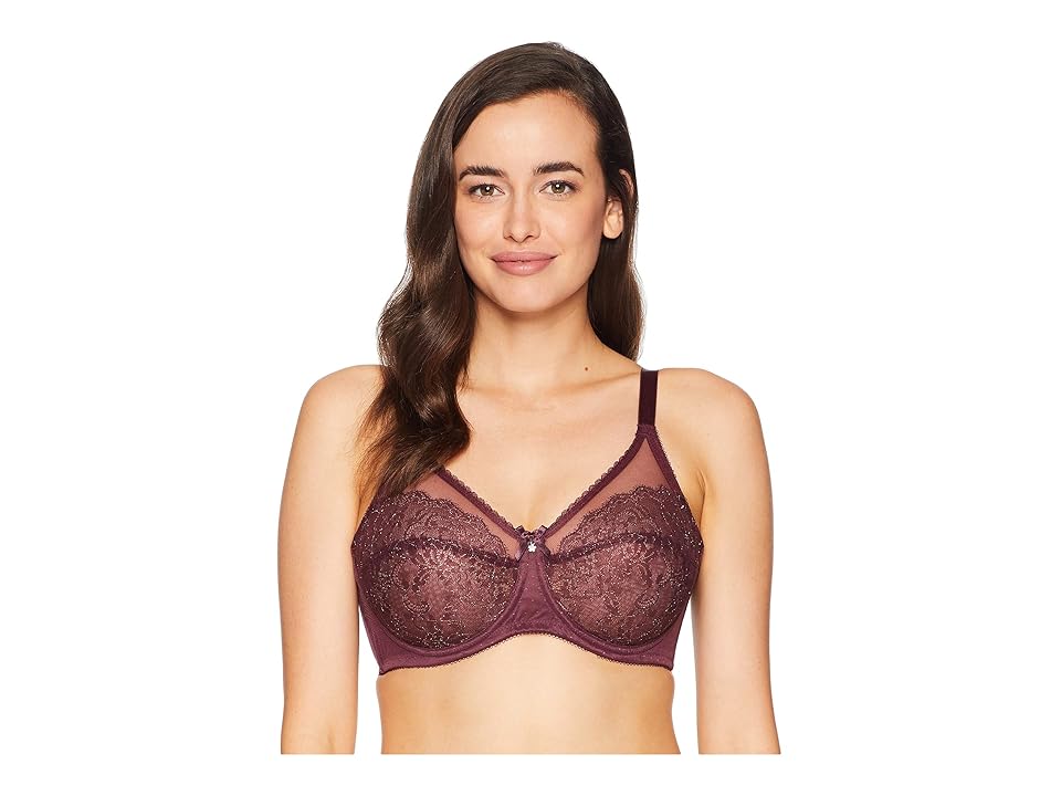 

Wacoal Retro Chic Full-Busted Underwire Bra 855186 (Wine Tasting Lurex) Women's Bra