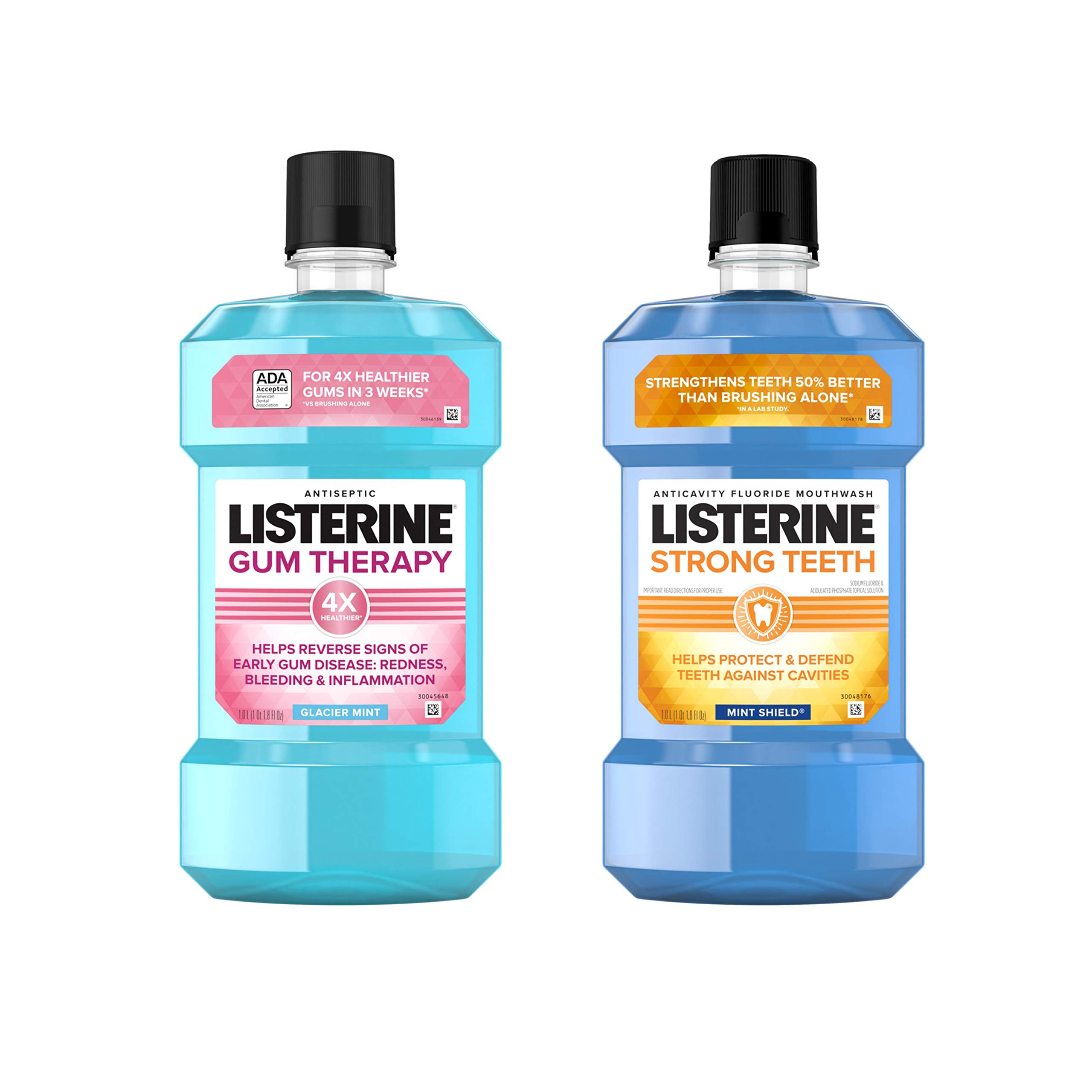 Listerine Strong Teeth Fluoride Anticavity Mouthwash, Teeth