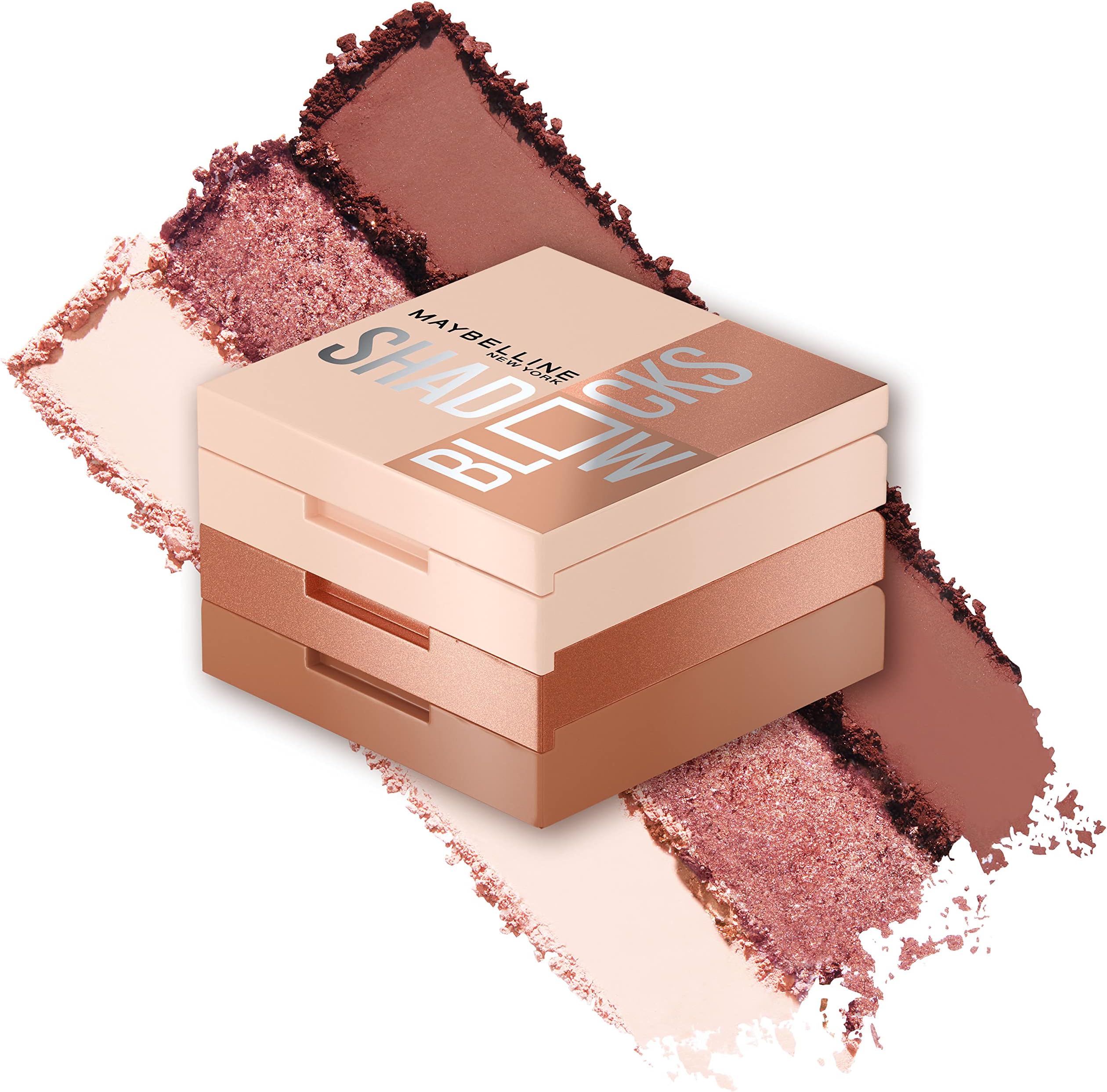 Maybelline New York Shadow Blocks Shadow Blocks Eyeshadow Palette, Stacked Eye Shadow Trio, 82nd & Park Ave, 0.08 oz