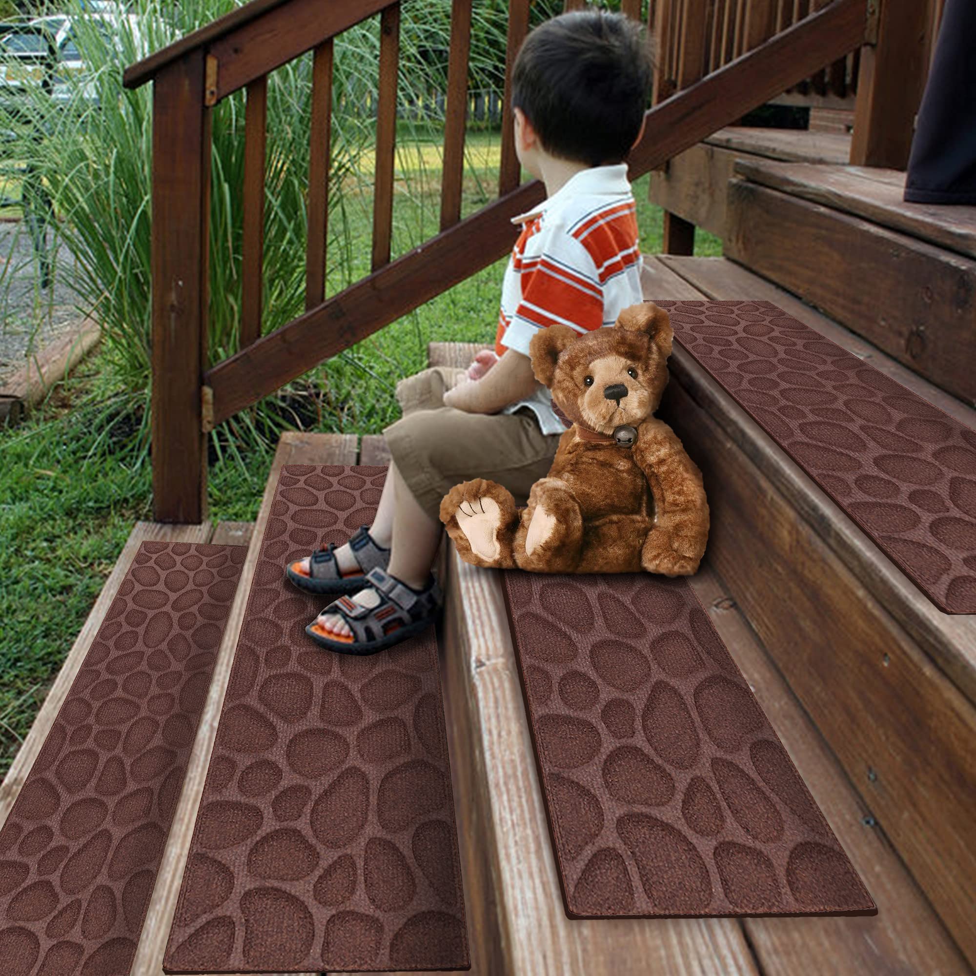 Buy Aucuda Stair Treads, 6 Stair Treads for Wooden Steps, Stair Treads