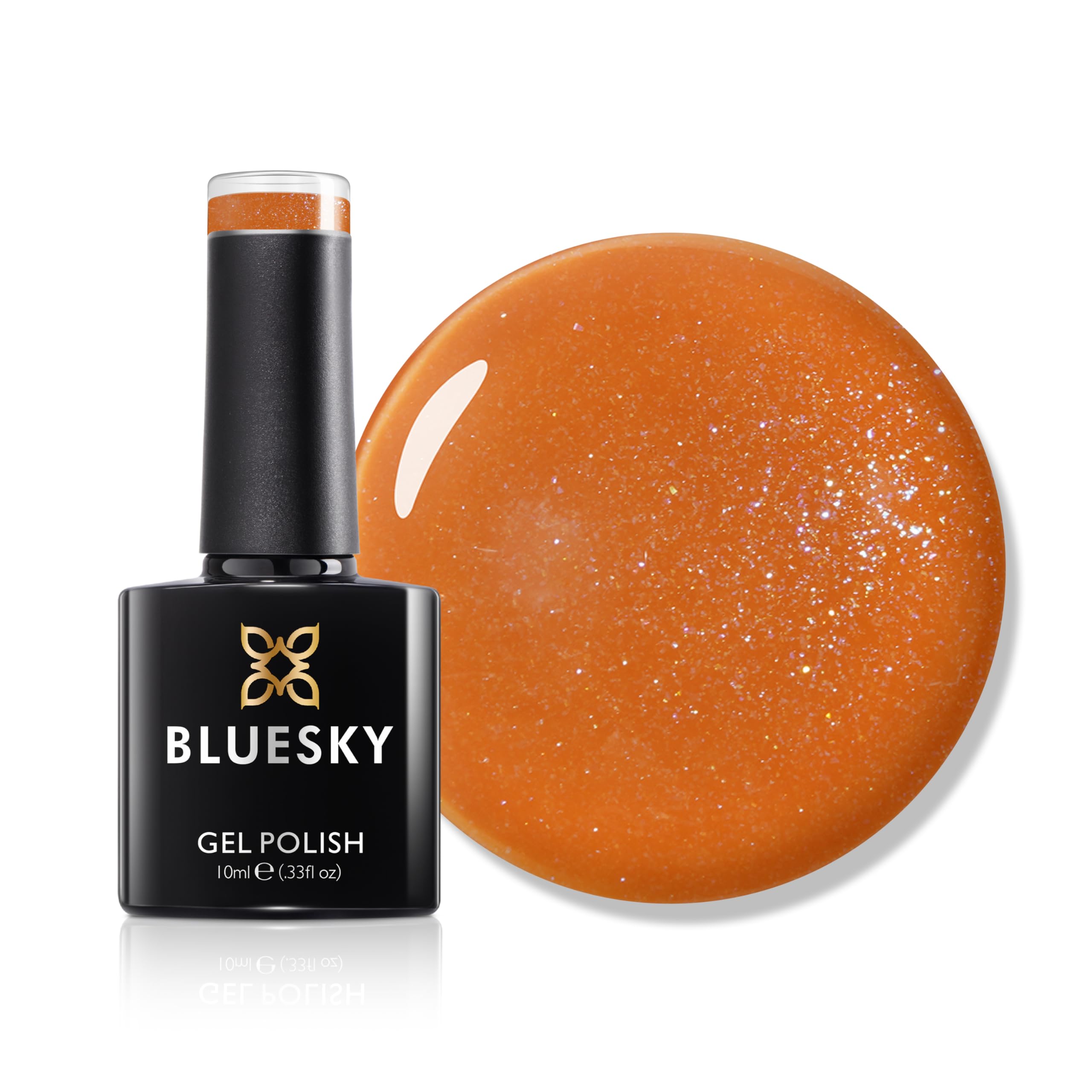 Bluesky Gel Nail Polish 10ml, Late Bliss - AW2407, Orange Gel Nail Polish for 21 Day Manicure, Professional, Salon & Home Use, Requires Curing Under LED UV Nail Lamp