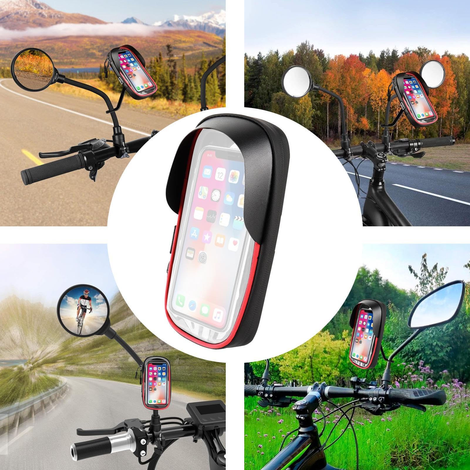 Mobiele telefoonhouder voor op de fiets, waterdicht, universeel, voor