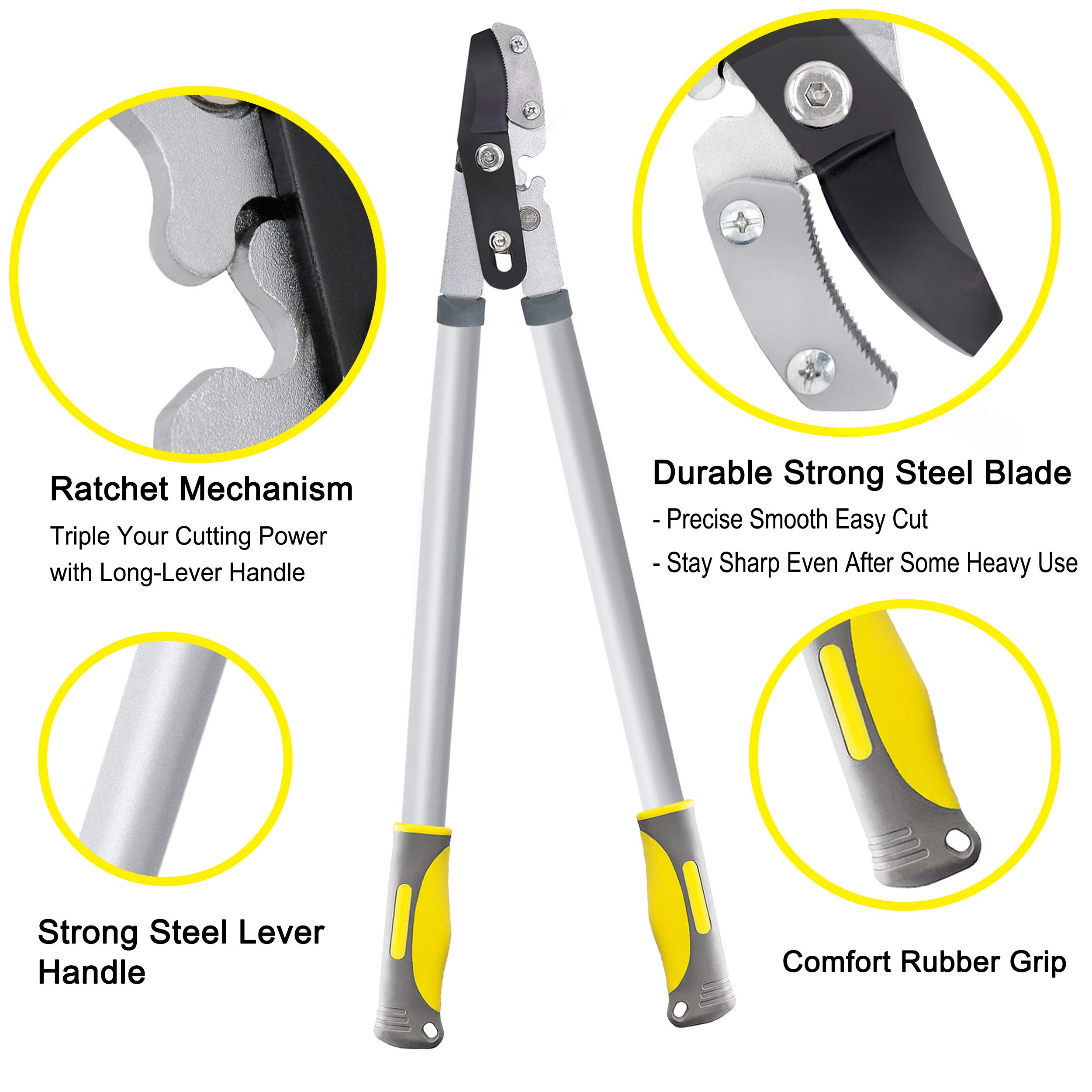 Buy Jardineer Anvil Loppers Shears Loppers Heavy Duty with Garden