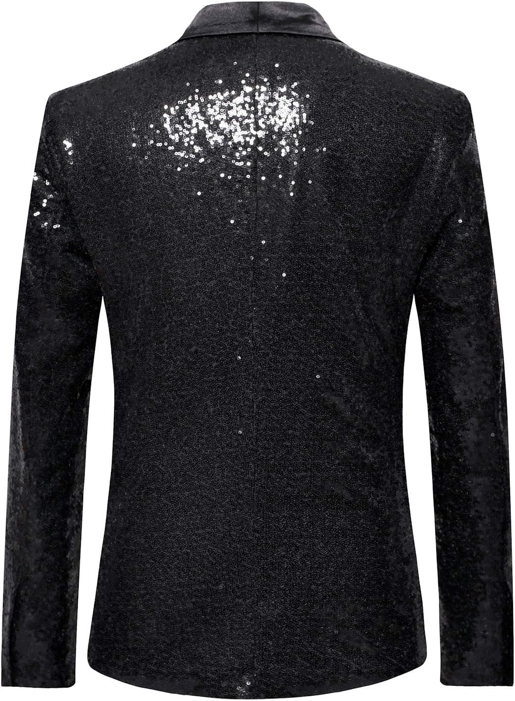 Helluva Boss Men's Disco Blazer Tuxedo Shiny Jacket Metallic Sequin Suits 70s Disco Prom Outfit