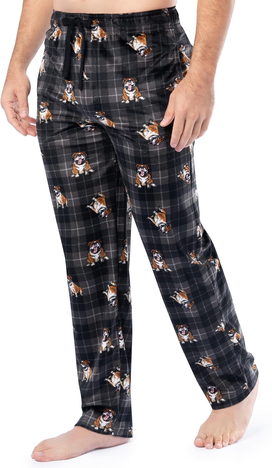 Varsity mens Lite Touch Fleece Sleep Pants - Image 6