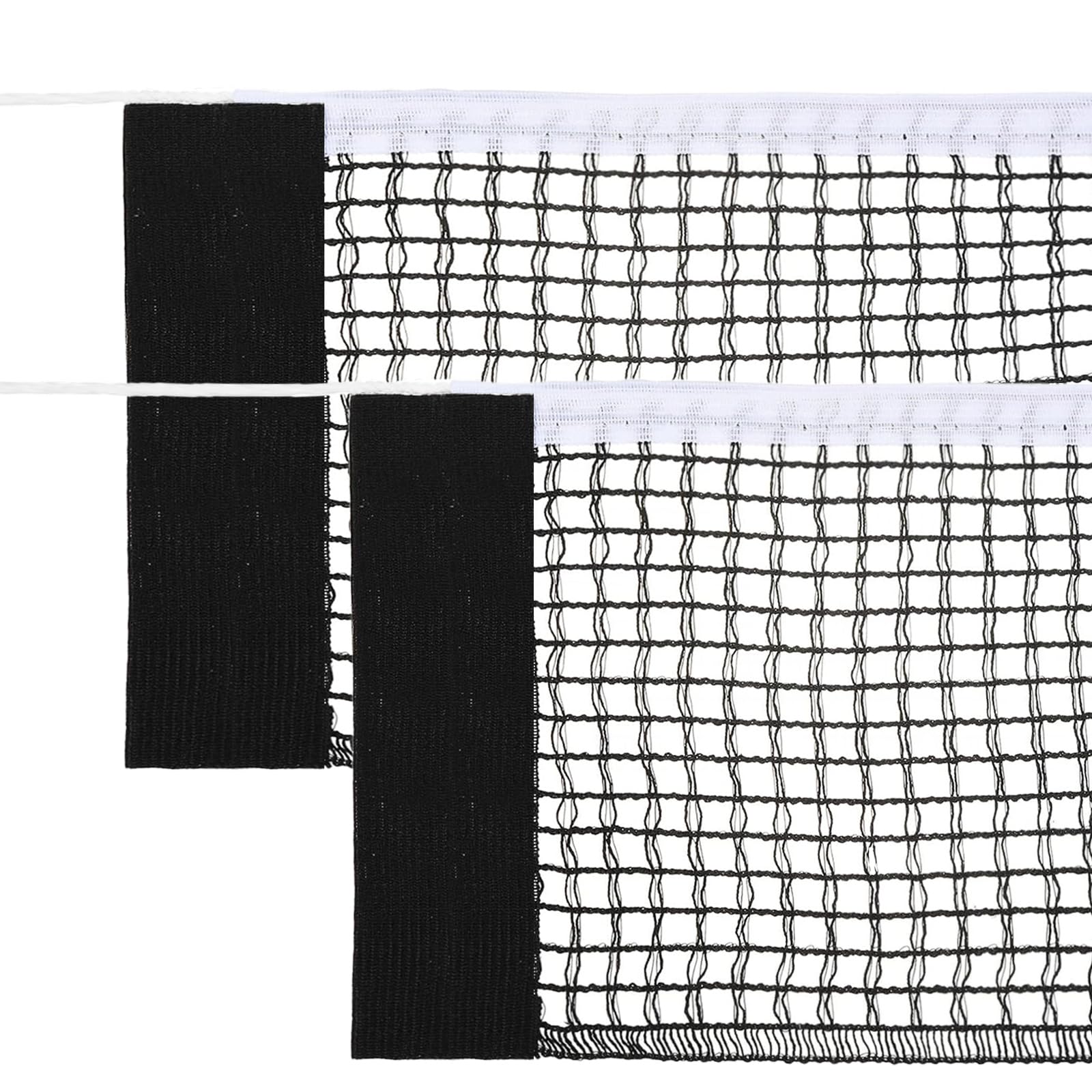 flintronic 2PCS Table Tennis Replacement Net, 175cm Portable Ping Pong Net, Adjustable Table Tennis Net, Lightweight and Foldable, for Indoor, Outdoor, School, Gym, Home Fun Activity