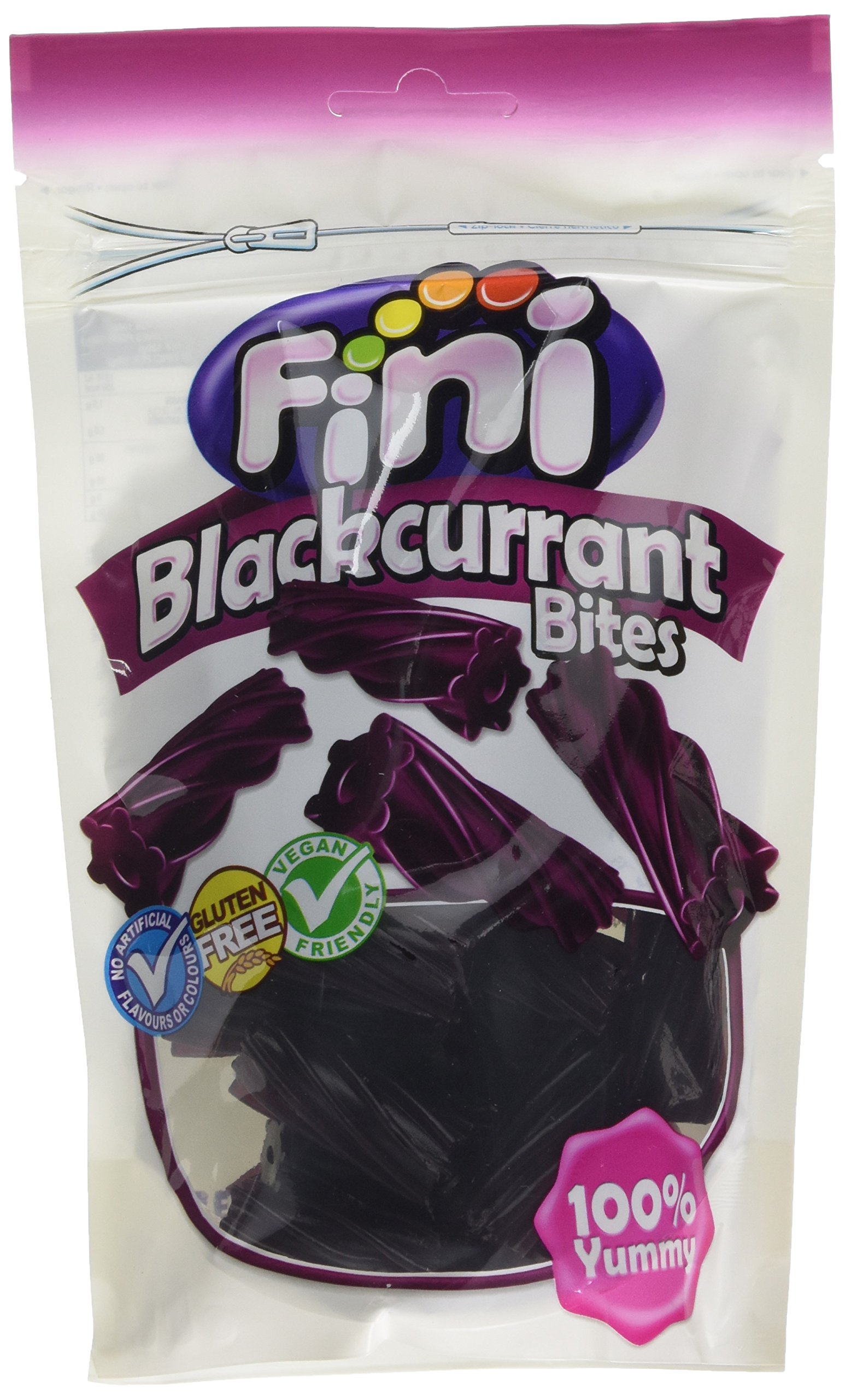 Fini Blackcurrant Bites Doypack 180 g (Pack of 10)