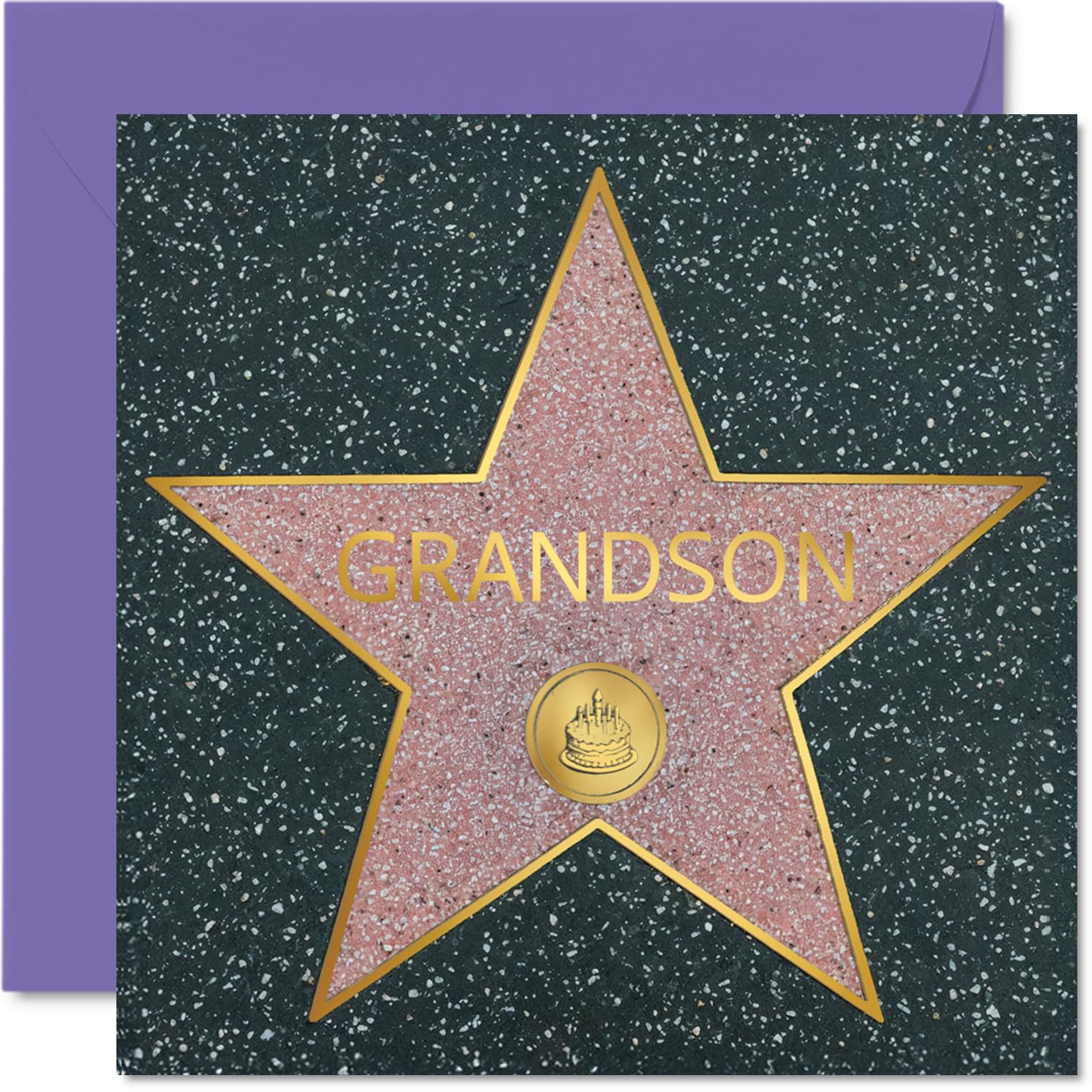 Heartfelt Birthday Card for Grandson, Shine Bright on Your Big Day