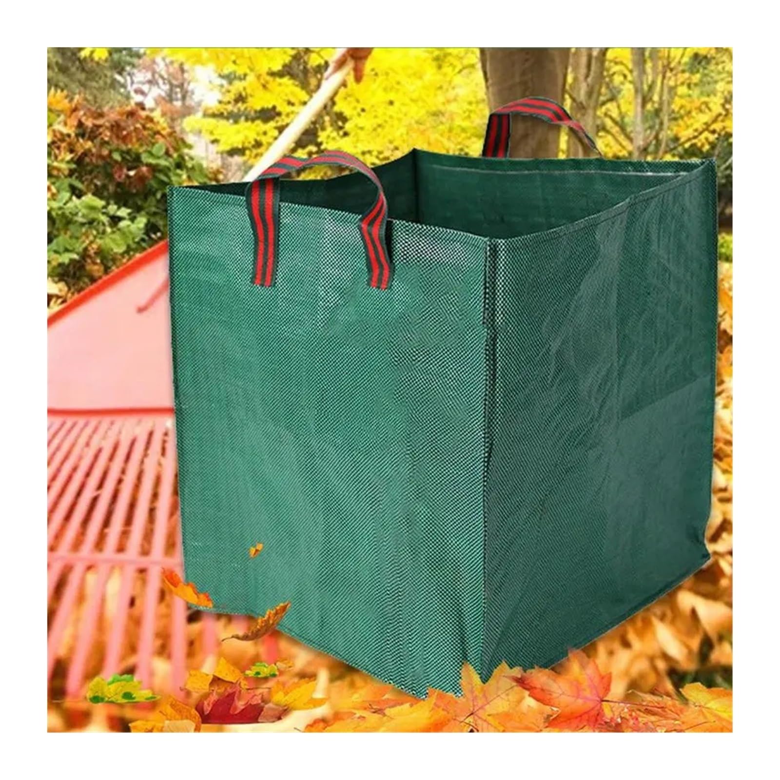 Gartenabfallsack Garten-Müllsammelbeutel, Korb für gefallene Blätter, Abfallsammelbehälter, Gartenschnittbeutel gartenwerkzeug(270L)
