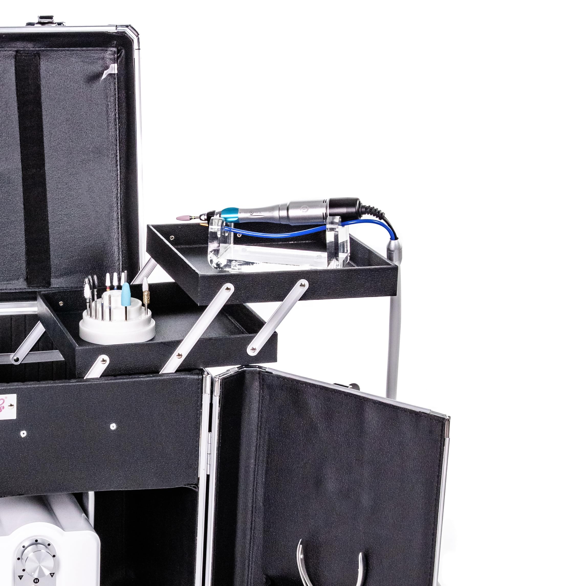 Fußpflegekoffer Mobile-Fußpflege, Glamour Rosagold | Leicht & Robust, Elegantes Design, Effiziente Organisation, Mühelose Mobilität, Perfekt für Fußpflegedienst und Hausbesuche