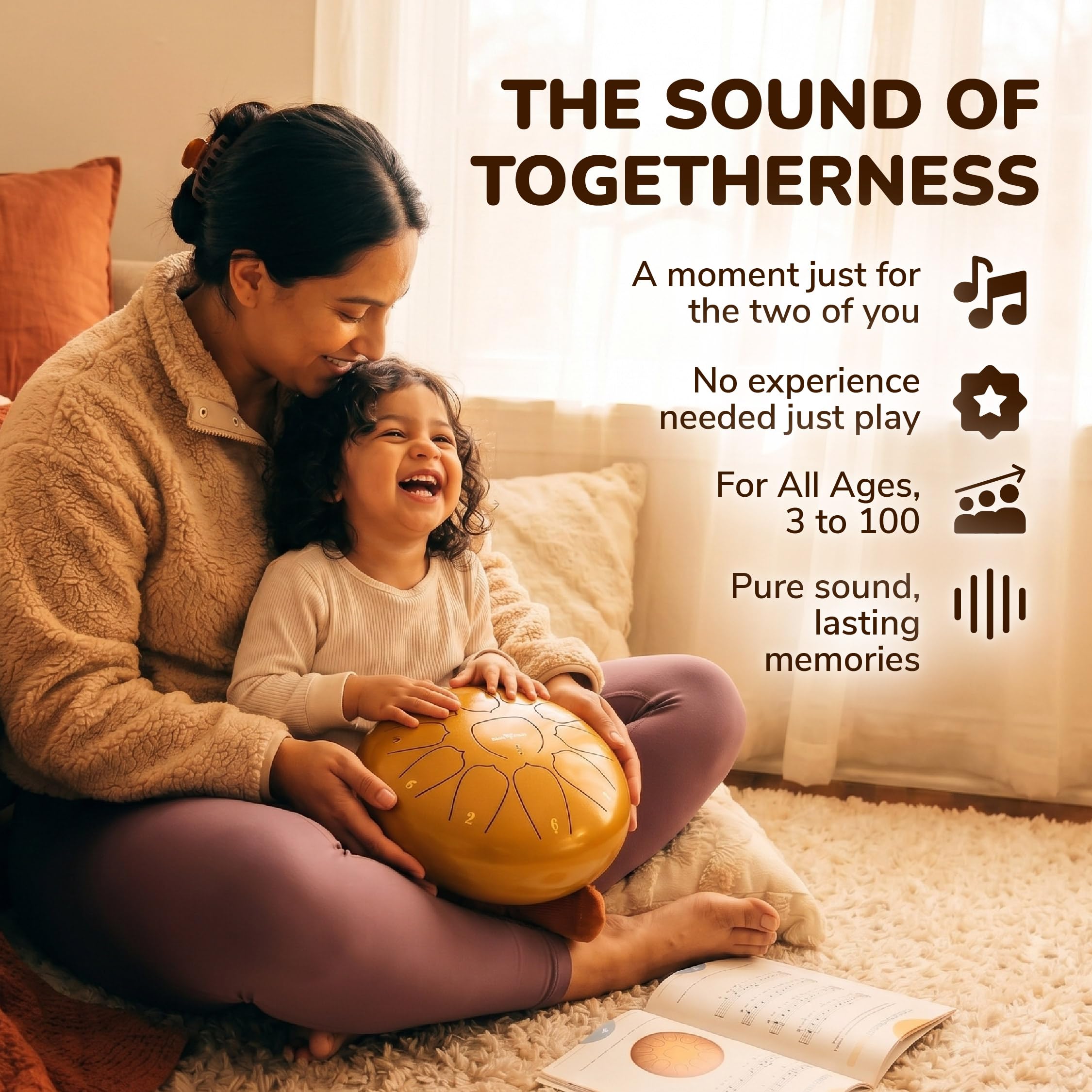 Amazon.co.jp: The Balmy Drum - 11 Note 10インチ スチール舌ドラム