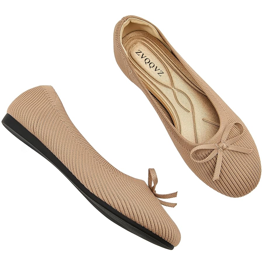 Amazon.com: ZVQQVZ Women's Flats Shoes Knit Mesh Ballet