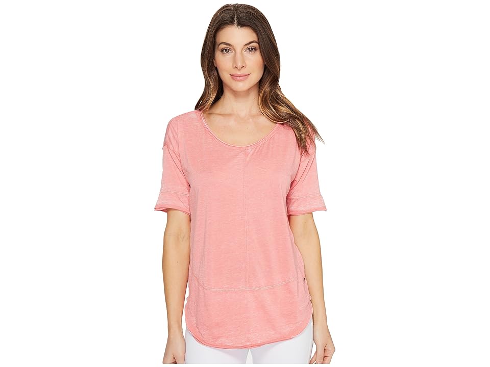 

Jag Jeans Cafe Tee in Burnout Jersey (Coral Reef) Women's T Shirt