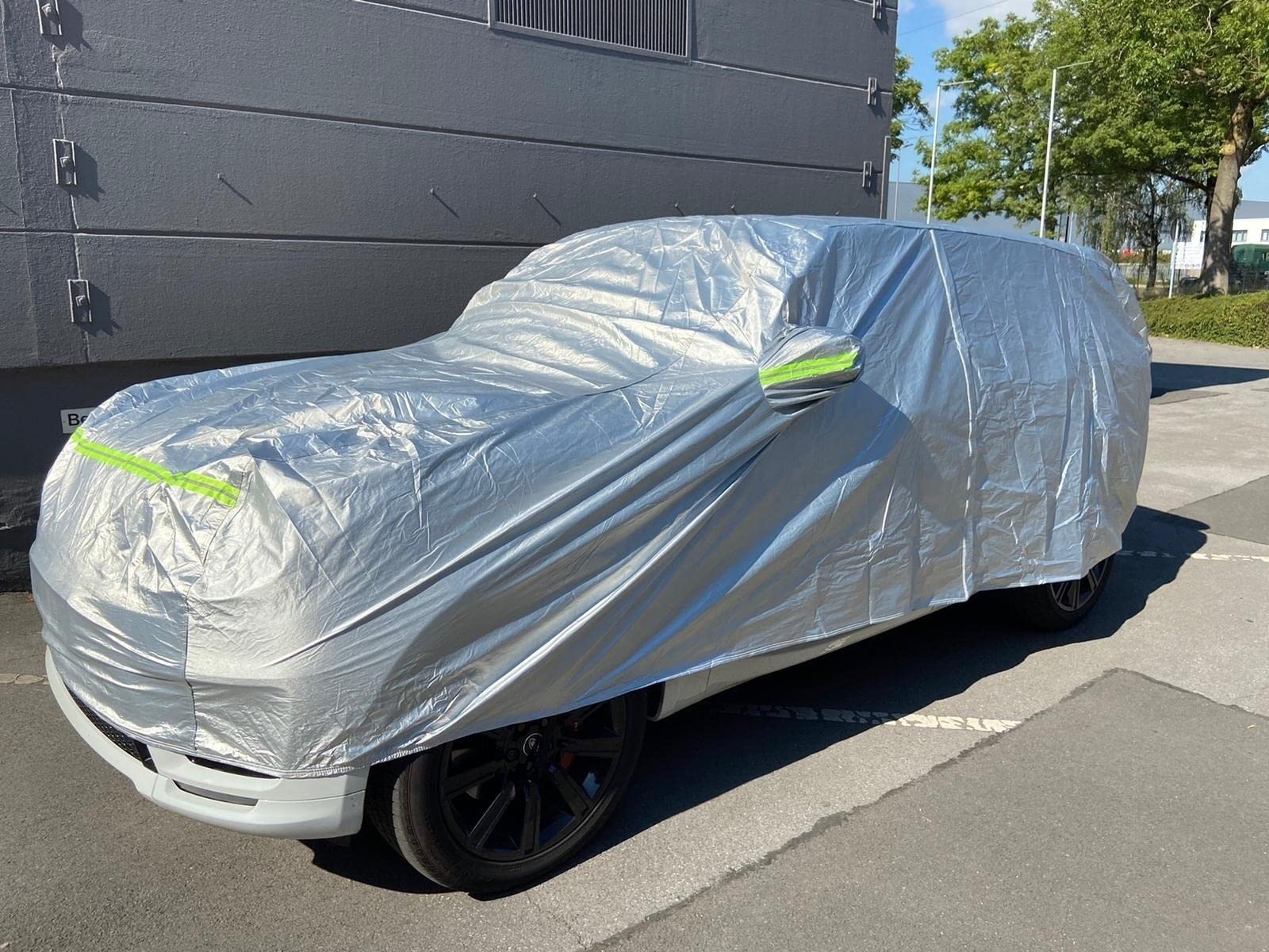 JOM Car Parts & Car Hifi GmbH 127500 Autoabdeckung Autogarage Autoplane Vollgarage Ganzgarage wasserdicht staubdicht atmungsaktiv Sonnenschutz Schneeschutz Hagelschutz