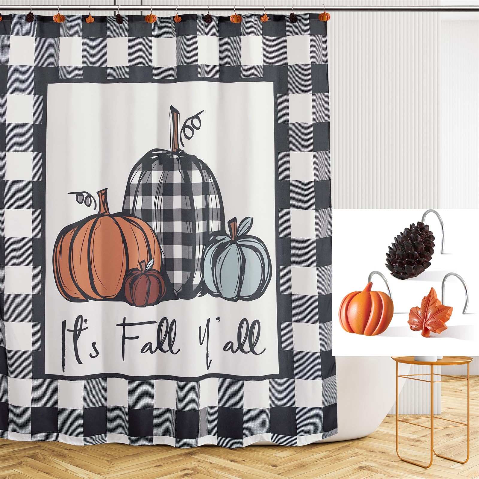 Fall Shower Hooks - Maple Leaves, Pumpkins & More -4 Fall Shower Hooks - Maple Leaves, Pumpkins & More -4