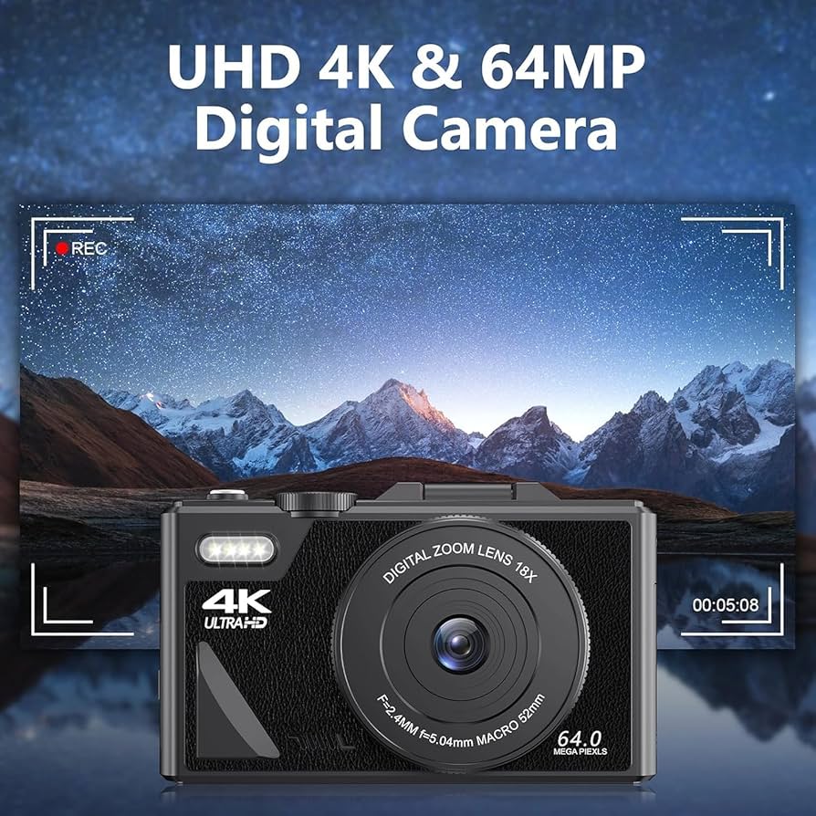 Amazon.com : Digital Camera with Flip Screen LCD, UHD 4K 64MP Amazon.com : Digital Camera with Flip Screen LCD, UHD 4K 64MP