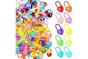 Stitch in Style: 200 Piece Stitch Markers for Crocheting and Knitting