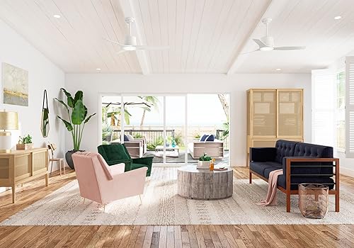 Miniatura 9 de Casablanca Fan Company 51750 - Ventilador de techo de pistón, 52, blanco fresco