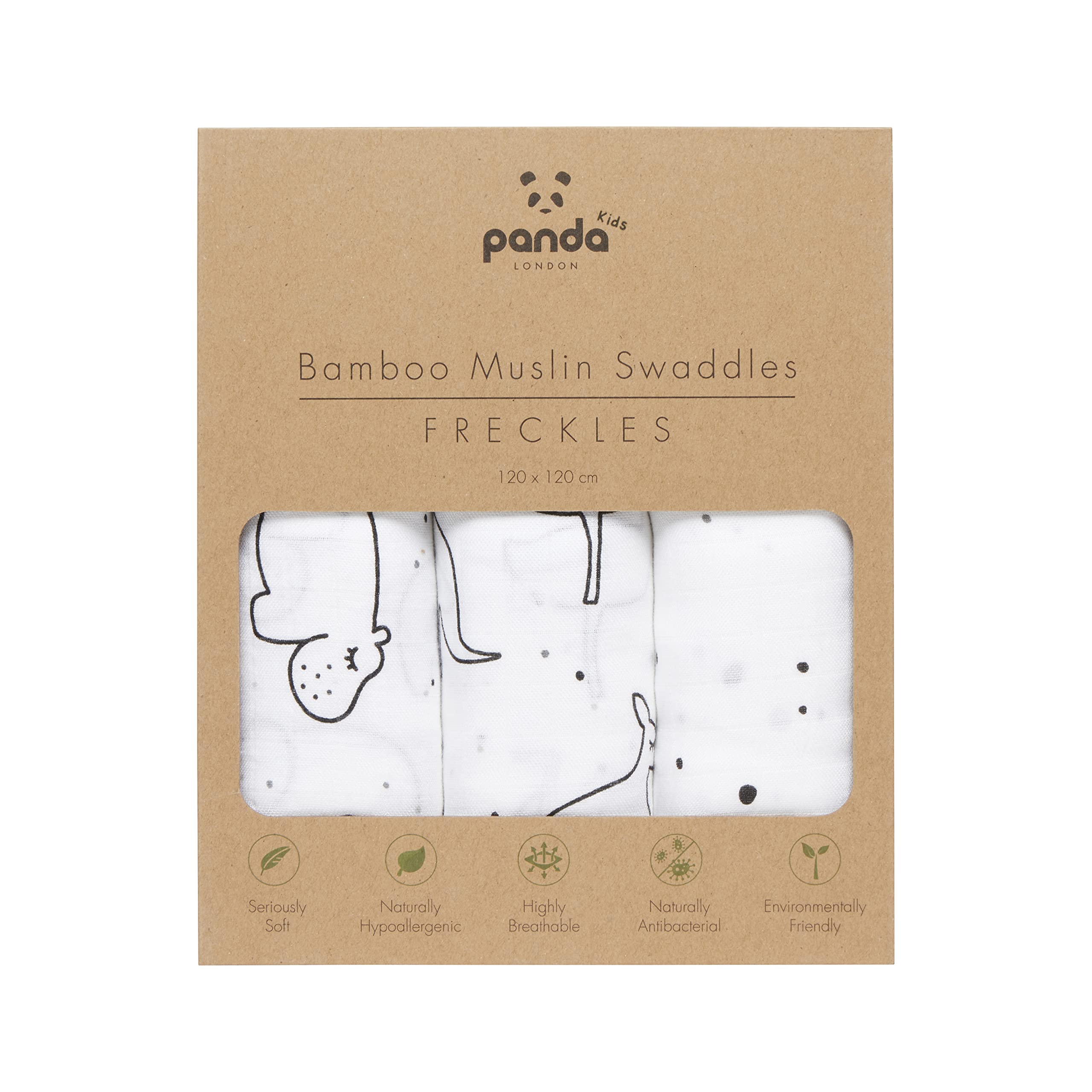 Muselinas de bambú para bebés (Swaddles, Pecas)