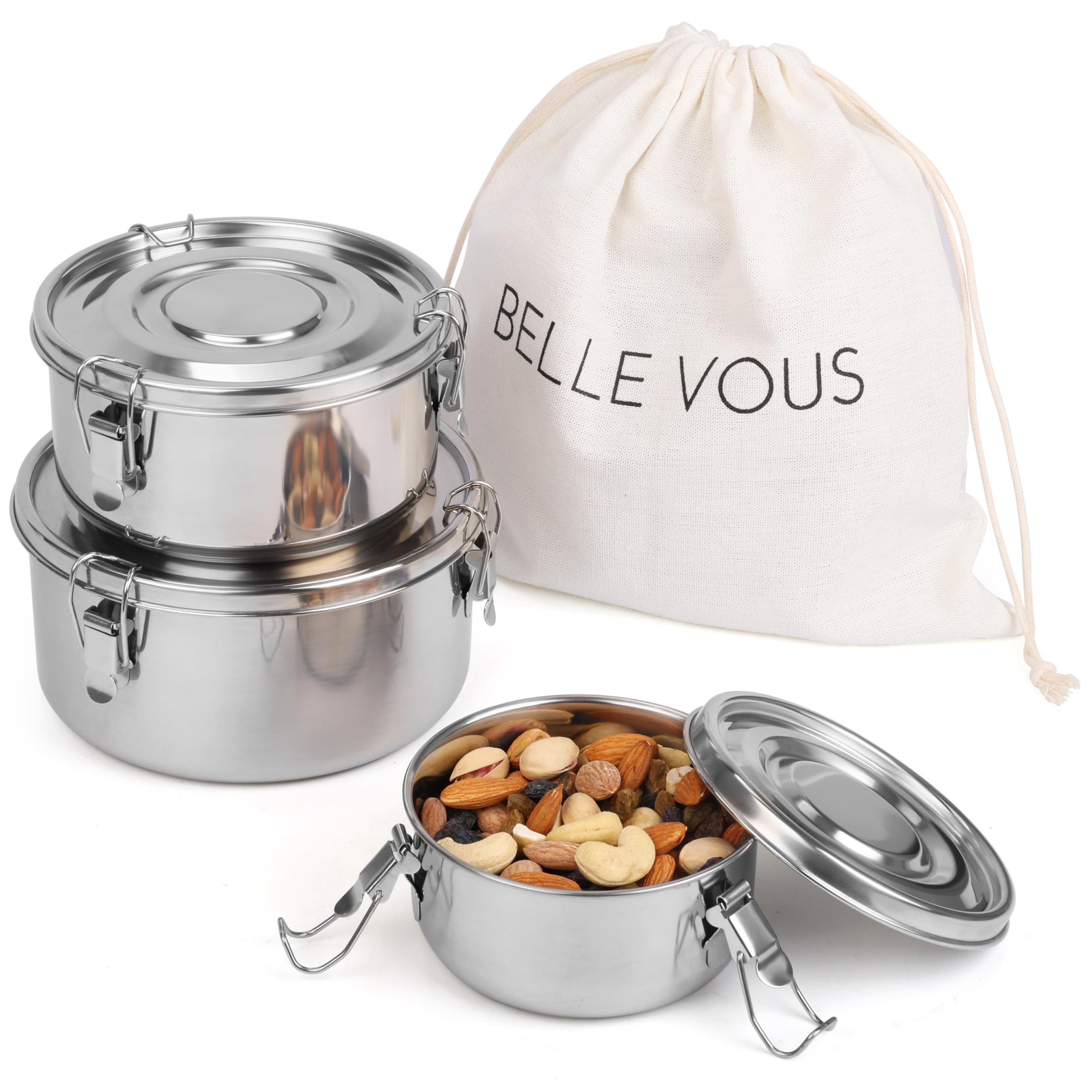 Voedselcontainer met lepel - 700 ml roestvrijstalen vacuüm geïsoleerde