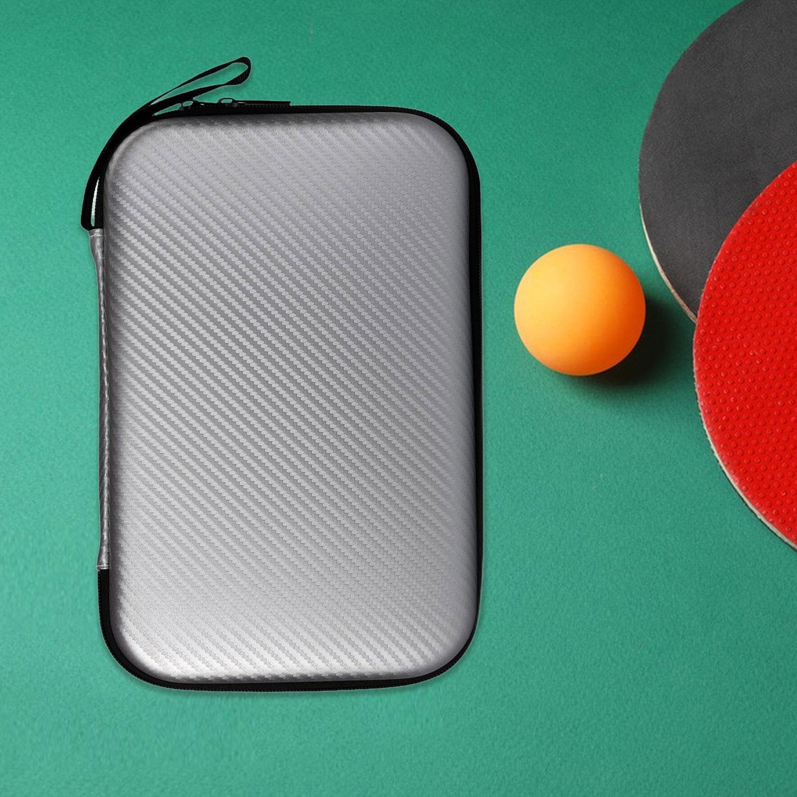 Menolana Hard Shell Ping Pong Paddle Case Table Tennis Paddle Case Training Protector Water Resistant Racket Protective Cover, Silver